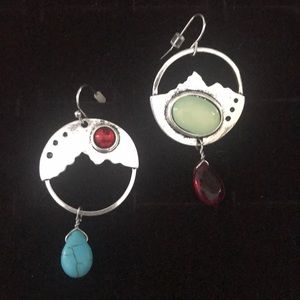 New Moonstone Turquoise Dangle earrings 92…
